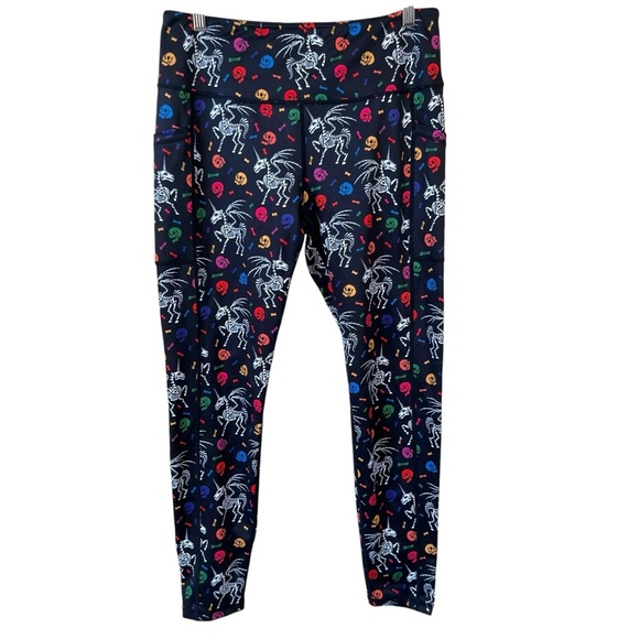CVG Constantly Varied Gear Mythical Unicorn Skeleton Leggings - Picture 1 of 10